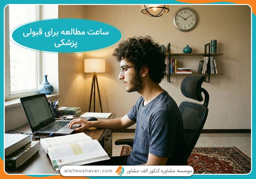 ساعت مطالعه قبولی برای پزشکی